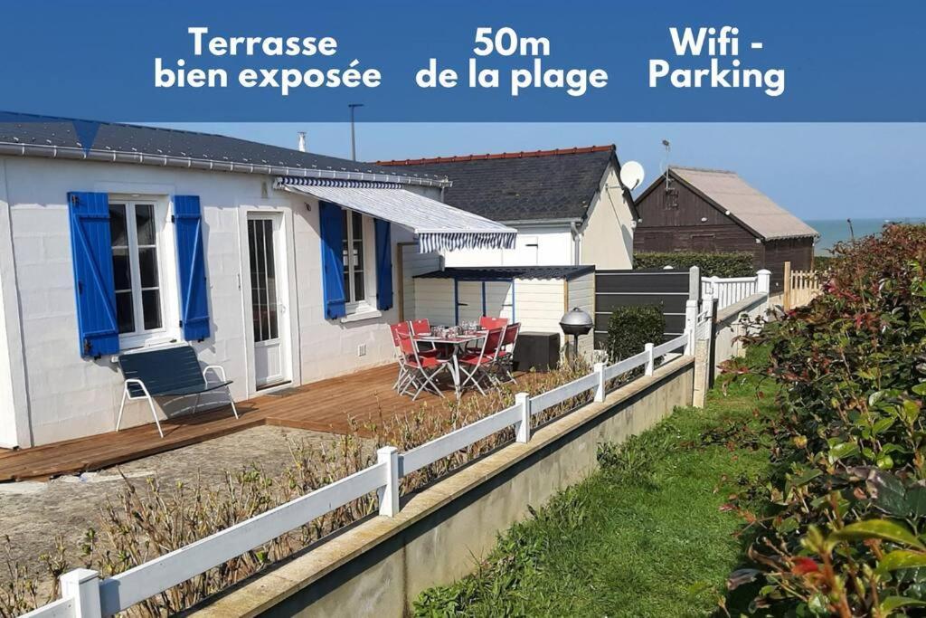 Les Heures Tranquilles - Vue Mer - 50M De La Plage Saint-Côme-de-Fresné Eksteriør billede